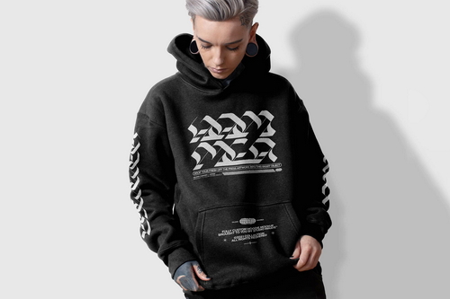Gildan Hammer Hoodie Mockup &ndash; Front Modelled