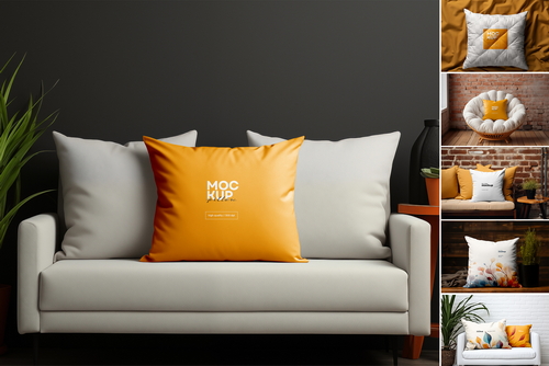 Pillow Mockup Generated with AI