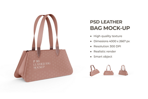 Leather Bag Mockup