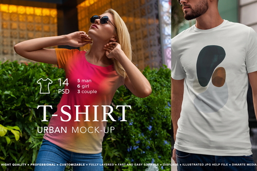 T-Shirt Mock-Up Urban Style