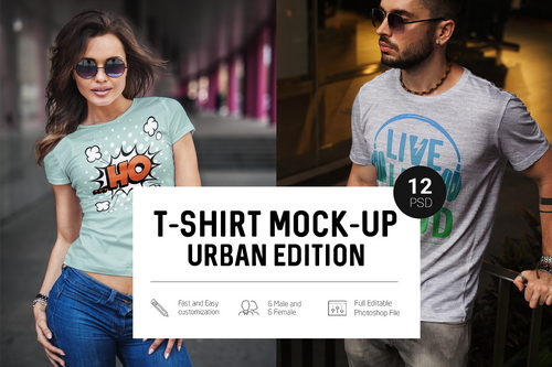 T-Shirt Mock-Up Urban Edition