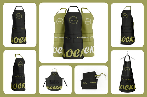 Unisex Chef Apron Mockup