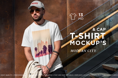 T-Shirt & Cap MockUp