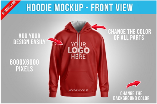 Hoodie Mockup - Front View
