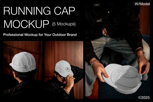Outdoor Running Cap Mockup (with Models)
