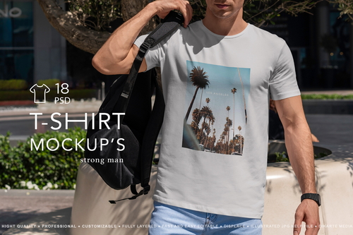 T-Shirt MockUp Strong Man
