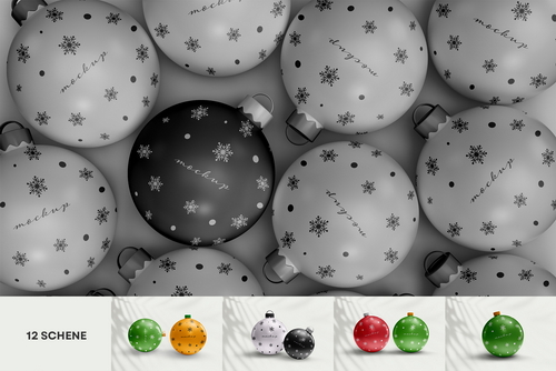 Christmas Ball Mockup