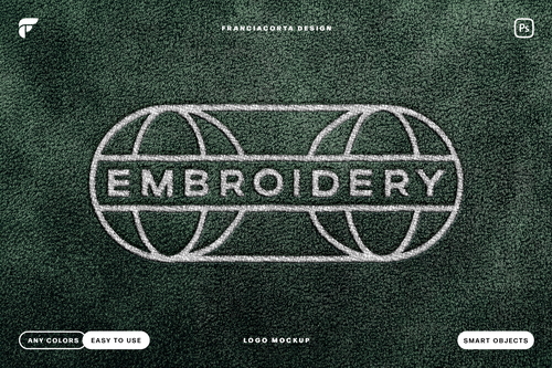 Embroidery Logo Mockup