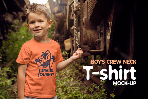 Boys T-shirt Mock-up