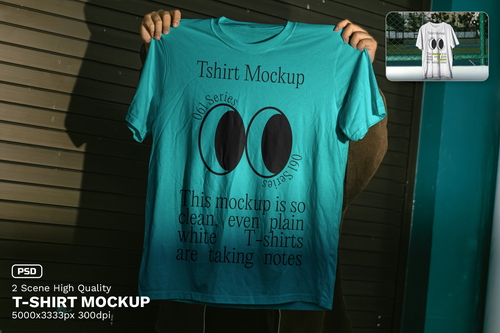 2 Realistic Scene High Quality T-Shirt Mockup - VOL 2