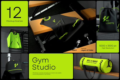 Gym Studio Branding - Apparel & Accessories
