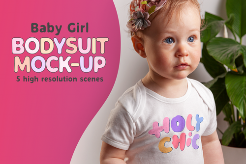 Baby Girl Bodysuit Mock-up