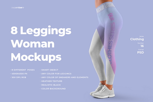 8 Mockups Women Leggins