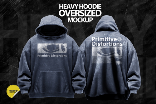 Heavy Hoodie Oversized Mockup