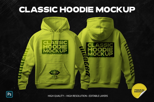 Classic Hoodie Mockup