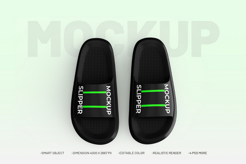 Plastic Slipper PSD Mockup