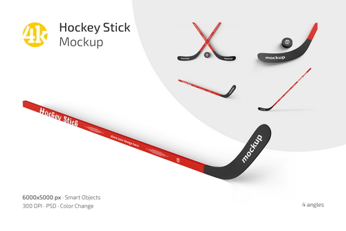 Hockey Stick Mockup Set