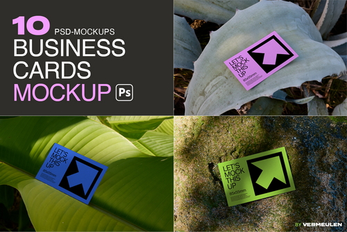 Businesscard realistic Mockup Bundle / GW01