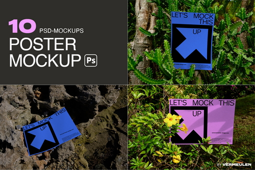 A3 Poster Mockup Bundle / GW02