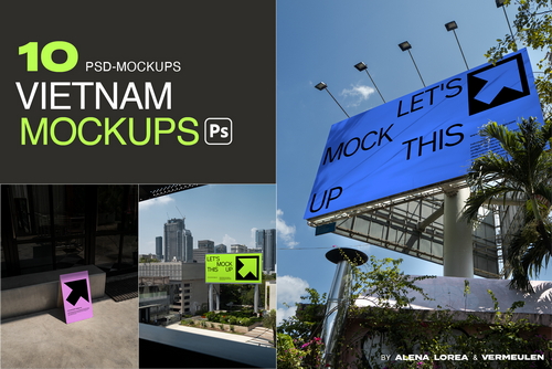 Realistic Billboard & Poster Mockups for Photoshop / VIET01