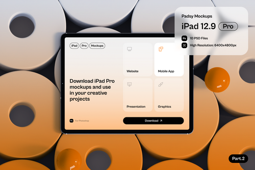 Padsy- iPad Pro Mockups Part.2