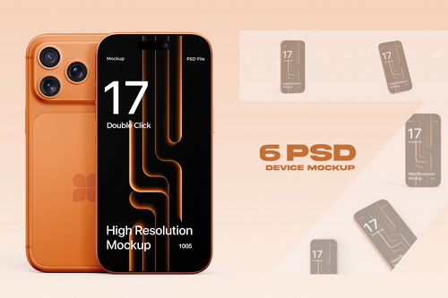 High Quality iPhone 17 Pro Max Mockup