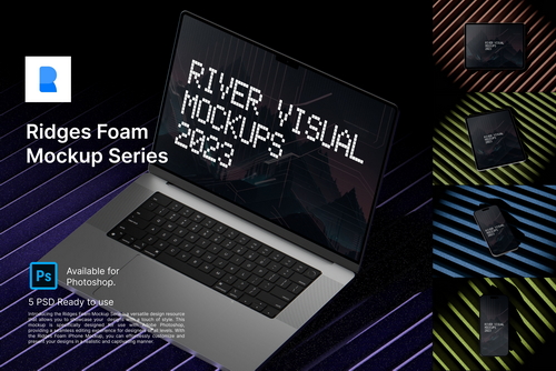 Device Mockup - Ridges Foam Mockup Series