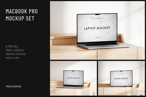 MacBook Pro Mockup Set