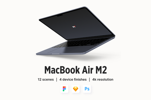 MacBook Air M2 Mockups