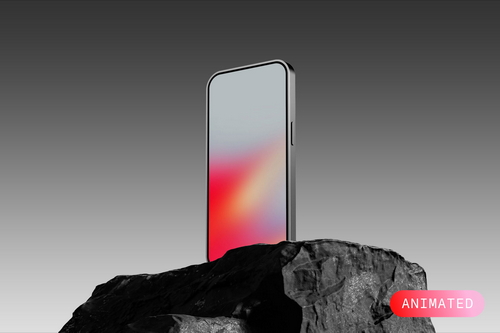 Animated Mockup &mdash; iPhone 14: Rock Platform