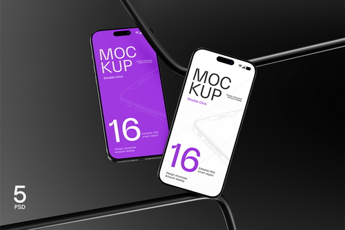 iPhone 16 Pro Mockup – Clean Studio Look