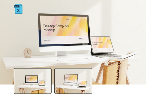 Desktop Computer Mockup