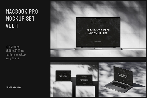 MacBook Pro Mockup Set