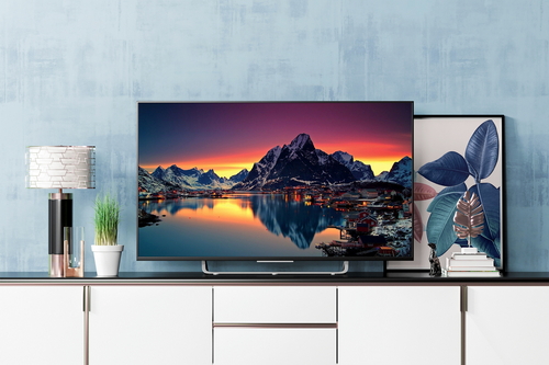 TV Screen In The Interior Mockup