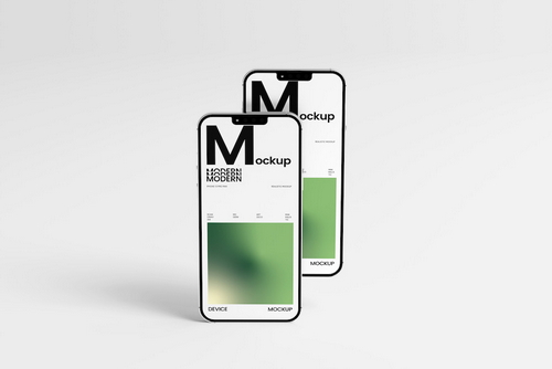 Modern Smartphone Mockup Set