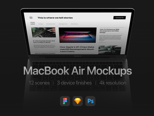 12 Most Popular MacBook Air Mockups