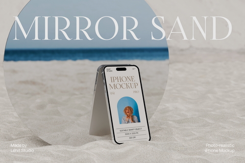 Mirror Sand | iPhone 14Pro Mockup