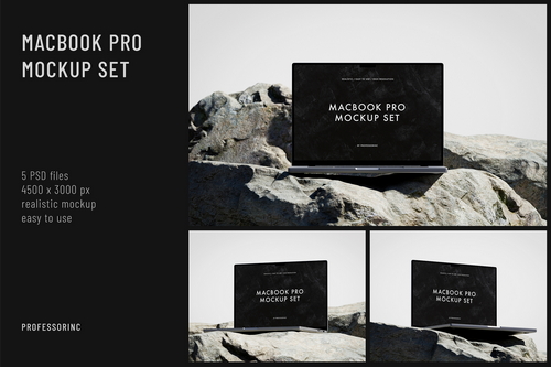 MacBook Pro Mockup Set