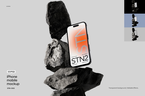 iPhone Mockup Standing