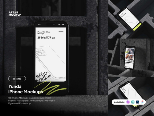 Yunda iPhone Mockups