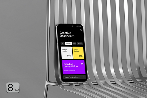 Modern iPhone 16 Pro Max Mockup