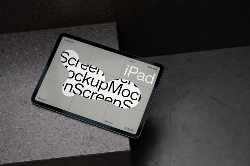 Concrete Minimal iPad Mockup - 2_044