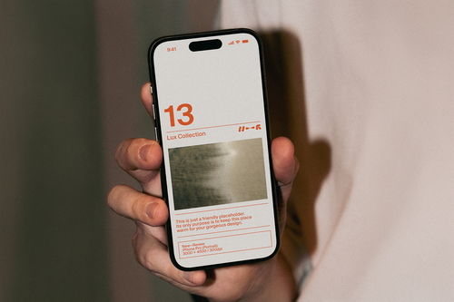 Casual Handheld iPhone Pro Mockup — LUX-13