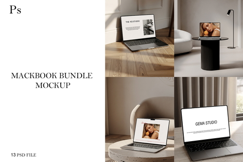 MACBOOK MOCKUPS BUNDLE