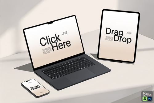 Realistic Multi Device Mockup