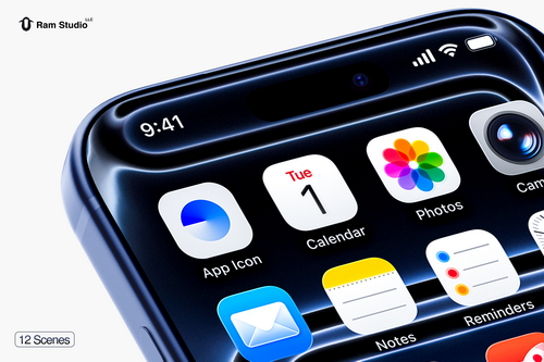 Close-up iPhone 17 Pro Max Mockup