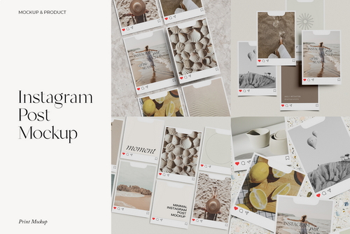 Paper Instagram Post Mockup