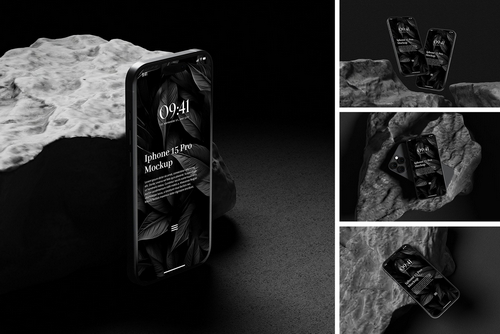 iPhone 15 Pro Mockup Set