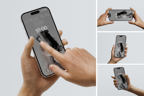 iPhone 17 Pro Mockup Holding