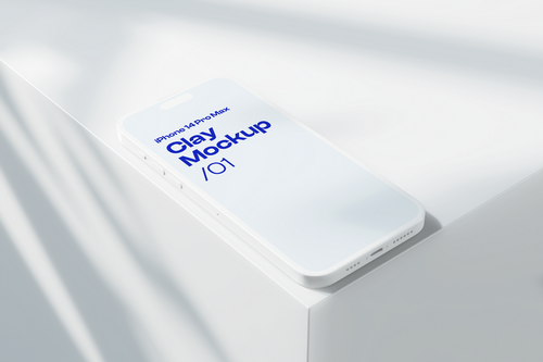 iPhone 14 Pro Max Clay Mockup